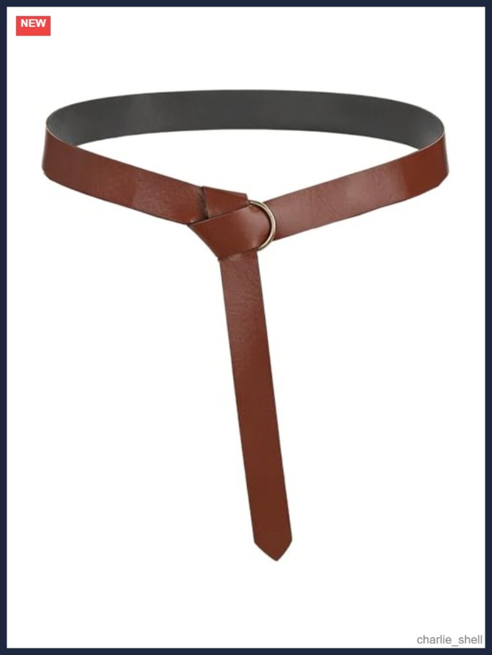 Men's Medieval Viking Knight Belt PU-Leather O-Ring Retro Reenactment Accessory